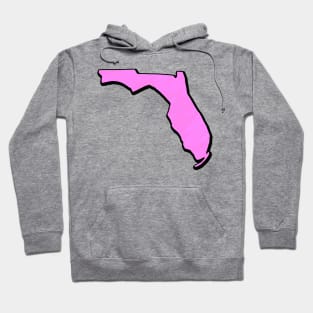 Pink Florida Outline Hoodie